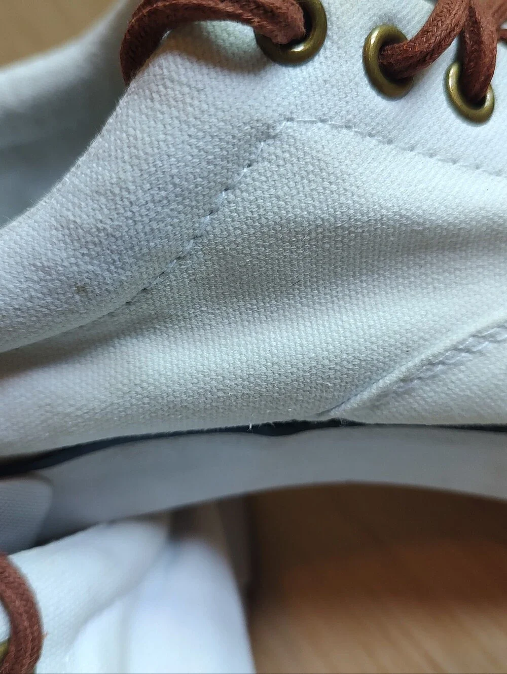 Polo Ralph Lauren Forestmont II Canvas Sneakers Lace Up White Brown Pony 9.5